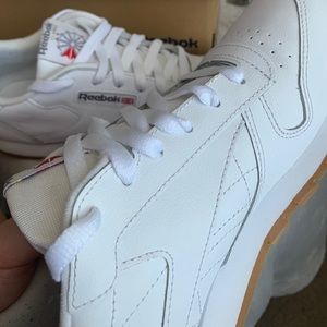 white Reebok classic leather